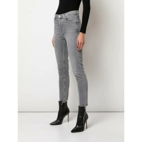 AGOLDE Nico Jeans High Rise Slim Risk Grey Skinny